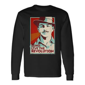 Shaheed Bhagat Singh Revolution Long Sleeve T-Shirt - Monsterry AU