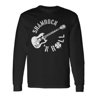 Shamrock N Roll Long Sleeve T-Shirt - Monsterry