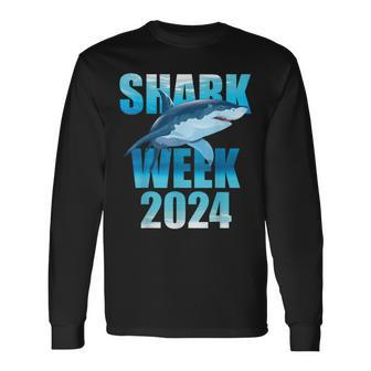 Shark 2024 Week Passion For Shark Lover Family Scuba Diver Long Sleeve T-Shirt - Monsterry UK
