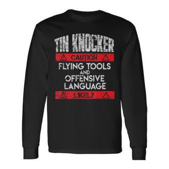 Sheet Metal Worker For Tin Knocker Long Sleeve T-Shirt - Monsterry AU