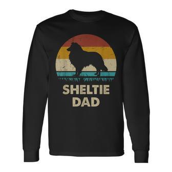 Sheltie Dad For Sheltie Dogintage Langarmshirts - Geschenkecke