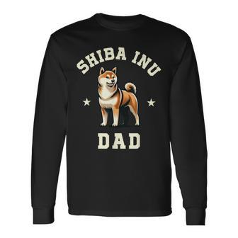 Shiba Dad Dog Shiba Inu Dad Dog Father's Day Long Sleeve T-Shirt - Thegiftio UK