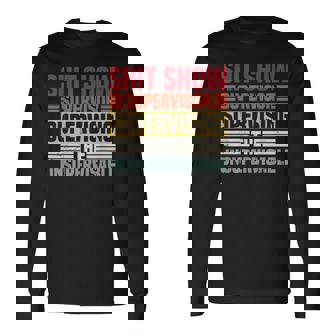 Shitshow Supervisor Manager Shit Show Supervisor Men Long Sleeve T-Shirt - Thegiftio