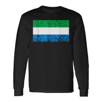 Sierra Leone Siera Leonean Flag Roots Sierra Leonean Long Sleeve T-Shirt - Monsterry CA