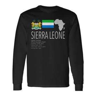 Sierra Leone T Long Sleeve T-Shirt - Monsterry AU