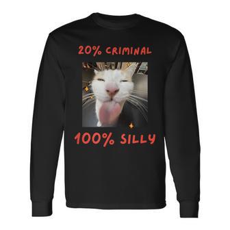 That Silly Cat Meme For The Internet Age Generation Long Sleeve T-Shirt - Monsterry