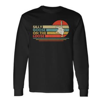 Silly Goose On The Loose Silly Goose Honk University Long Sleeve T-Shirt - Monsterry DE