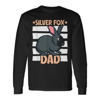Silver Fox Rabbit Dad Long Sleeve T-Shirt - Monsterry AU
