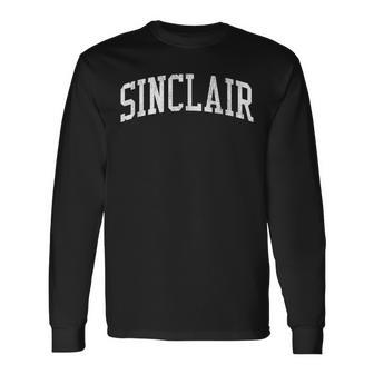Sinclair Wy Vintage Athletic Sports Js02 Long Sleeve T-Shirt | Mazezy