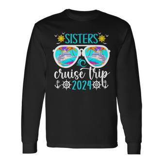 Sisters Cruise Trip 2024 Vacation Travel Sisters Cruising Long Sleeve T-Shirt - Seseable