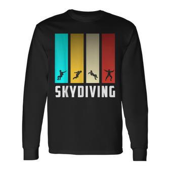 Skydiving Parachutist Wingsuit Flying Parachuting Skydiver Long Sleeve T-Shirt - Monsterry UK