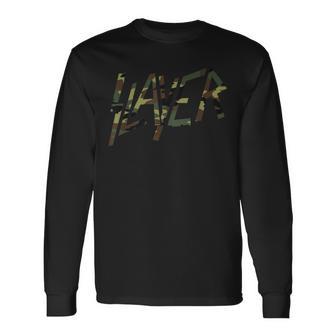 Slayer Camo Logo Langarmshirts - Geschenkecke