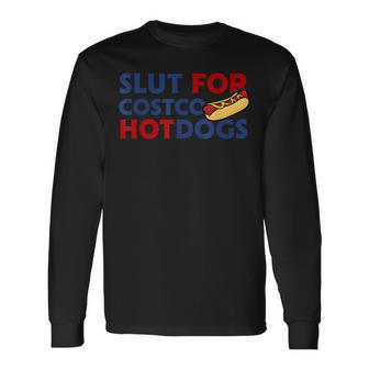 SlT For Costco Hotdogs Lover Apparel Long Sleeve T-Shirt - Seseable