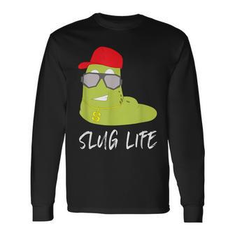 Slug Life Hip Hop Rapper Pun Long Sleeve T-Shirt - Monsterry AU