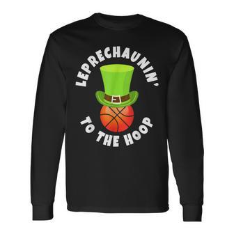 Small Forwards Leprechaunin To The Hoop Long Sleeve T-Shirt | Mazezy