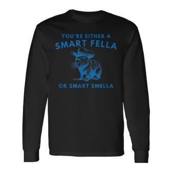 Are You A Smart Fella Or Fart Smella Vintage Style Cabybara Long Sleeve T-Shirt - Monsterry AU