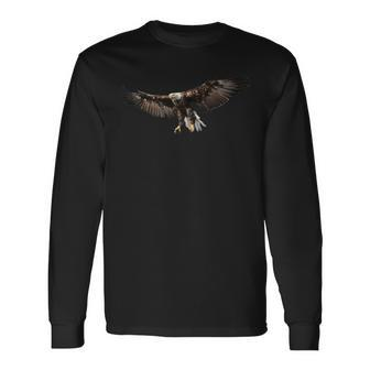 Soaring Eagle Beauty Independence American Freedom Long Sleeve T-Shirt - Monsterry DE