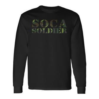 Soca Soldier Army Fete Trinidad Carnival 2020 Long Sleeve T-Shirt - Monsterry