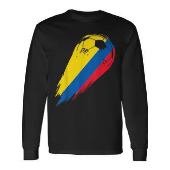 Soccer Player Of Pride Colombia Long Sleeve T-Shirt - Monsterry