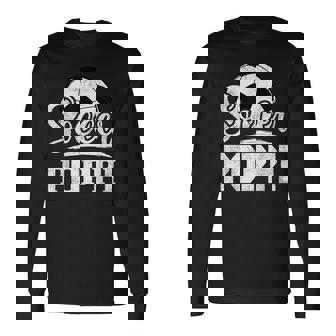 Soccer Poppi Soccer Player Game Day Father's Day Long Sleeve T-Shirt - Seseable