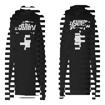 Socorrista Diseño Solo En Frente Socorrista Sin Mangas Camiseta de manga larga - Regaloses
