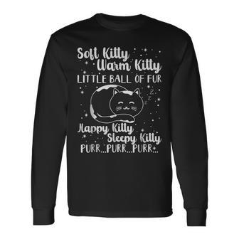 Soft Warm Kitty Little Ball Of Fur Cat Sleepy Lullaby Kitten Long Sleeve T-Shirt - Thegiftio UK