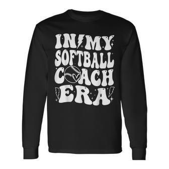 In My Softball Coach Era Softball Coach Long Sleeve T-Shirt - Monsterry