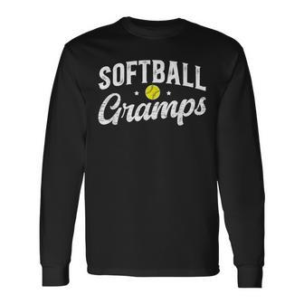 Softball Gramps Of A Softball Player Gramps Long Sleeve T-Shirt - Monsterry DE