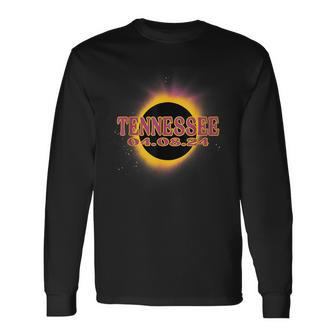 Solar Eclipse 2024 Tennessee America Totality Event Long Sleeve T-Shirt - Seseable