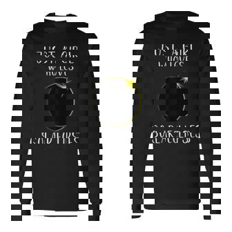 Solar Eclipse Girls Love 2024 Total Solar Eclipse Long Sleeve T-Shirt | Mazezy