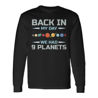 Solar System Astronaut Planets Spaceman Space Dwarf Long Sleeve T-Shirt - Monsterry DE