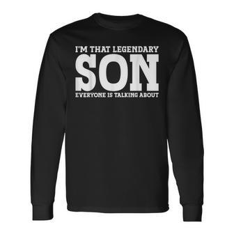 Son Surname Team Family Last Name Son Long Sleeve T-Shirt - Seseable