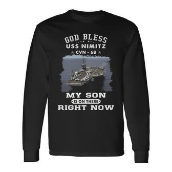 My Son Is Uss Nimitz Cvn Long Sleeve T-Shirt | Mazezy