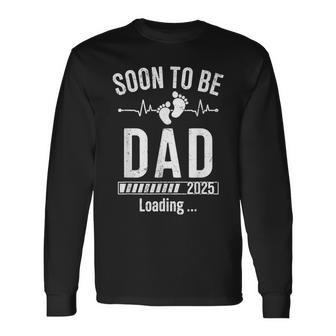 Soon To Be Dad Est 2025 New Dad To Be 2025 First Time Dad Long Sleeve T-Shirt - Monsterry DE