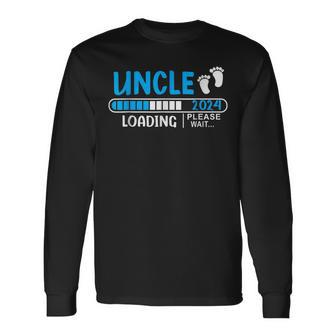 Soon To Be Uncle 2024 Uncle Loading 2024 New Uncle 2023 Long Sleeve T-Shirt - Monsterry DE