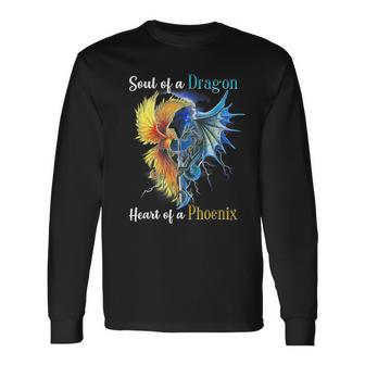 Soul Of A Dragon Heart Of A Phoenix Long Sleeve T-Shirt - Seseable