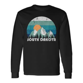 South Dakota State Retro Vintage Long Sleeve T-Shirt - Monsterry UK