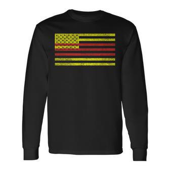 South Vietnam Usa Flag Saigon Cong Hoa Vnch Vietnamese Long Sleeve T-Shirt - Monsterry UK