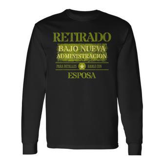 Spanish Divertido Retirado Regalo En Espanol Long Sleeve T-Shirt - Monsterry