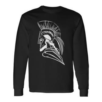 Sparta Spartan Helmet Fitness Gym Spartan Warrior Langarmshirts - Geschenkecke