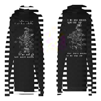 I Might Be Out Of Spells But I'm Not Out Of Shells Up Long Sleeve T-Shirt | Mazezy