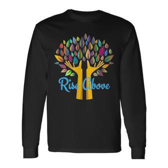 Spiritual Rise Above Overcome Obstacles Motivational Long Sleeve T-Shirt - Monsterry AU