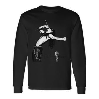 Spitting Image Rapper Hip Hop Microphone Long Sleeve T-Shirt - Monsterry AU