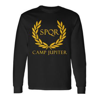 Spqr Senatus Populus Que Romanus Camp Jupiter Langarmshirts - Seseable