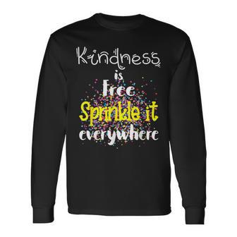 Sprinkle Kind Orange Kindness Day Anti-Bullying & Unity Day Long Sleeve T-Shirt - Monsterry UK