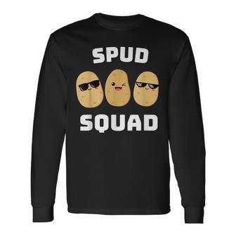 Spud Squad Potato Squad Potato Lover Vegetarian Long Sleeve T-Shirt - Seseable