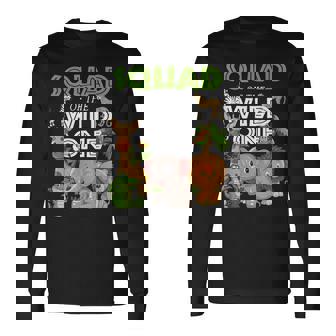 Squad Of The Wild One Zoo Birthday Safari Jungle Animal Long Sleeve T-Shirt - Seseable
