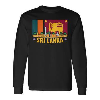 Sri Lanka Flag And Friendship Langarmshirts - Seseable