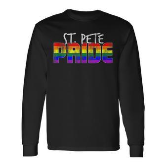 St Pete Pride Lgbt Flag Long Sleeve T-Shirt - Monsterry AU