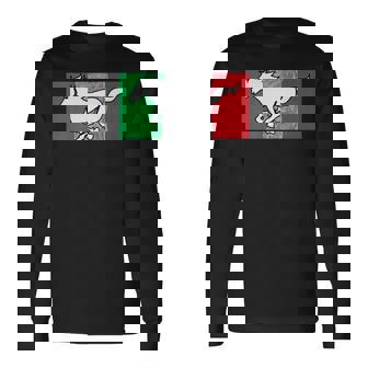 Stallion Italy Flag Italian Horses Culture Pride Long Sleeve T-Shirt - Monsterry